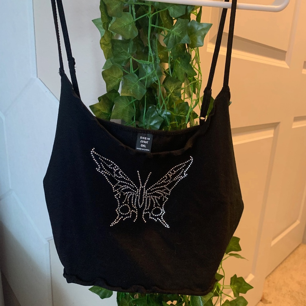 Y2K Butterfly Rhinestone Cami - Picture 6 of 6